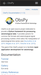 Mobile Screenshot of docs.obspy.org